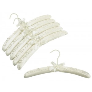 Ivory Satin Lingerie Hanger