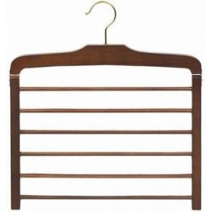 Walnut Wood Hanger,smooth Finish Coat Hanger for Closet With Brass