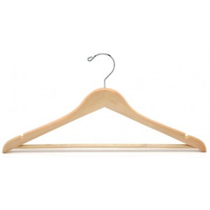 Slim-line Wood Hangers For Pants & Skirts - Bamboo Wood Hangers