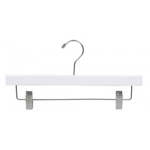 White & Chrome Pant/Skirt Hanger