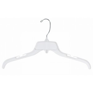 White 17" Unbreakable Top Hanger